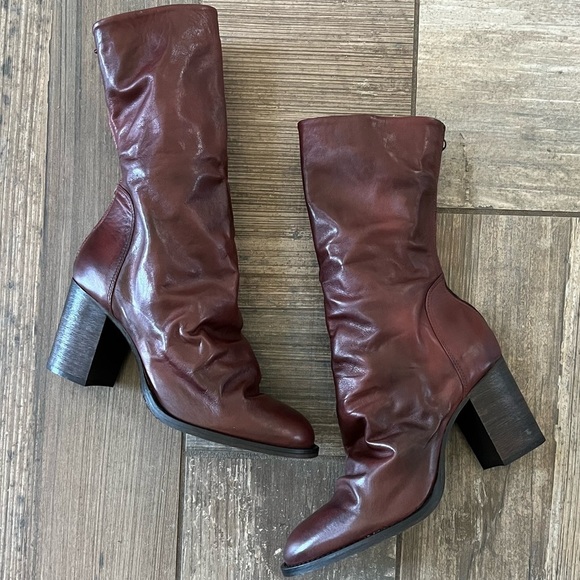 Free People ELLE BLOCK HEEL BOOT size 11 in vintage oak - Picture 8 of 11